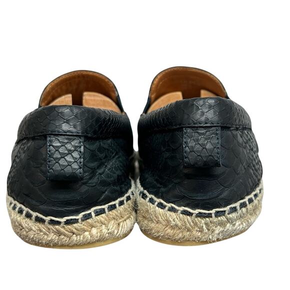 Men’s Jimmy Choo Blue Python Embossed Leather Slip On Sneakers Size 43.5 US 10.5 - Picture 7 of 10